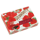 【咕噜网】日本进口巧克力明治MEIJI 至尊钢琴草莓夹心巧克力130g