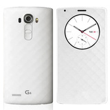 Mowo 手机皮套/手机壳/智能无线充电休眠皮套 适用于LG G4 陶瓷白