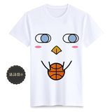 动漫夏季短袖T恤黑子的篮球小鸡眼睛表情男女衣服可diy定制周边