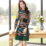 女子连衣裙女士裙长袖韩版单件女装春季连衣裙新款女孩春装潮。