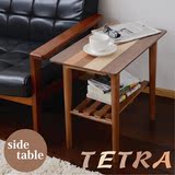 简易沙发侧桌创意架子拼木方形餐桌的侧桌