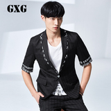 GXG男装 春季热卖 男士时尚修身型西服中袖亚麻西装外套#52201052