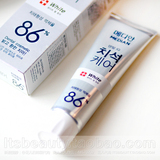 韩国代购爱茉莉 麦迪安86#牙膏 美白强效去黄去渍清除口臭 白色款