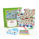 正品DHA磁性运笔迷宫 大熊猫123苹果树磁力IQ大挑战儿童益智玩具