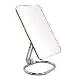 佰卡包邮 方形高清单面镜子  折叠便携式 台式 不锈钢镜面背板