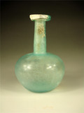 保真精品高古汉代琉璃器花瓶 出土长颈瓶摆件 包老古玩杂项珍藏