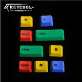 凯酷机械键盘键帽 PBT 9键 淡彩彩虹键帽 RGBY