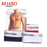 Calvin Klein/凯文克莱进口CK男士内裤3条U2664G 平角红/白/蓝