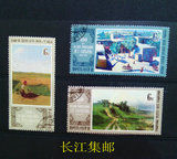 苏联1980年俄国绘画3全盖销邮票大票幅原胶邮戳不同旧的1509-27
