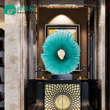 酒店装饰品摆件抽象创意工艺品透明树脂雕塑家居客厅玄关桌面摆设