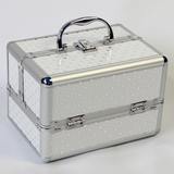 24cm白色小号化妆箱化妆包手提箱化妆工具箱首饰盒收纳盒美甲箱