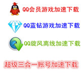 QQ旋风会员+QQ蓝钻会员账号出租一天一月、离线极速下载自动发货