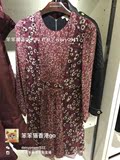 BURBERRY花卉印花丝质绉纱连衣裙39995591香港专柜正品代