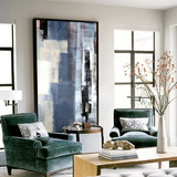抽象装饰画现代客厅沙发背景墙简约壁画玄关竖版墙画过道艺术挂画