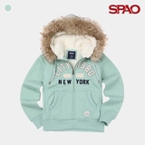 韩国代购正品直邮SPAO专柜2015秋冬时尚毛领女卫衣SPMZ549G11