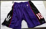2000年扣篮大赛猛龙队复古德罗赞 洛瑞 麦迪 卡特球裤篮球短裤紫