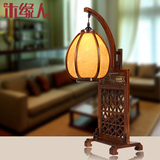 新中式台灯仿古典实木台灯创意大气客厅灯书房灯时尚卧室灯床头灯