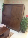 上海厂家直销环保可全屋定制老榆木实木衣柜乡村美式衣柜特价衣柜