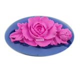 Trendy 3D Resin Flower Shaped Chocolate Mold Food Grade Pla