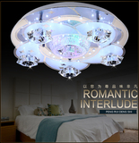 欧式浪漫卧室灯温馨客厅LED吸顶灯 圆形大气餐厅水晶房间灯饰具