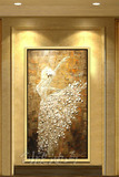 手绘油画客厅玄关竖抽象装饰画有框挂画厚油无框画高档欧式芭蕾舞