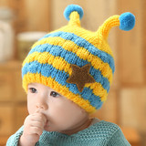 熊朵宝宝帽子秋冬款韩国男女童婴儿毛线护耳帽加绒儿童套头帽包邮