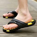 夏季按摩男人字拖塑料夹脚透气沙滩拖鞋潮流凉鞋旅游鞋懒人拖鞋