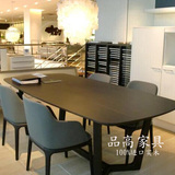 日式餐桌椅组合水曲柳家具简约现代创意宜家小户型北欧实木餐桌