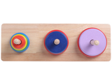 丹妮奇特汉诺塔木制玩具 儿童早教益智2-3岁 宝宝叠叠乐积木玩具