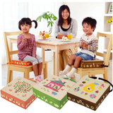 日本正品cogit儿童增高坐垫大号 防水宝宝餐椅增高垫高度可调包邮