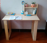 家用台式电脑桌实木笔记本简易学习桌书桌写字台学生桌儿童课桌