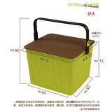 多彩钓鱼桶凳收纳箱加厚塑料整理箱有盖储物箱大号方形波浪纹水桶