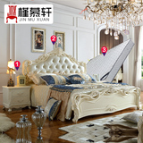 槿慕轩 欧式床双人床 法式实木高箱床婚床1.8米 套餐组合卧室家具