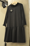 韩国代购2015冬装新款女装Lavender 女式长袖休闲连衣裙
