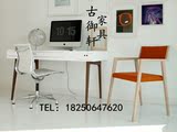 北欧实木家具 设计师书桌欧式办公桌创意原木电脑桌工作台
