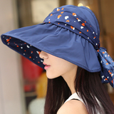帽子女夏天防晒遮阳帽夏季女士防紫外线帽子韩版可折叠沙滩太阳帽