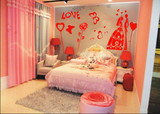 3D立体婚房卧室墙贴画结婚浪漫满屋婚礼路灯情侣家装居家装饰包邮