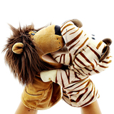 NICI狮子手偶玩具动物指偶嘴巴能动幼儿园儿童讲故事活动道具包邮