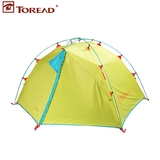 2015探路者春夏新款户外防雨防风透气性好双人双层帐篷TEDD80632