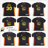 NBA球衣 勇士队 #30 库里  黑色羊年中文版 短袖 热印 篮球服