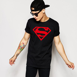 海高希文 DC 经典superman小超人情侣装漫画英雄纯棉夏装短袖T恤