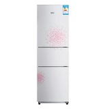 美的冰箱 三门经济节能冰箱 BCD-216TGM/216TESM钢化玻璃面板全新