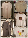 韩国正品linefriends 短袖T恤可妮兔布朗熊男女款情侣韩国直邮