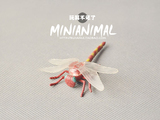 正版仿真动物模型散货 MINI-昆虫动物模型 蜻蜓 儿童早教认知玩具