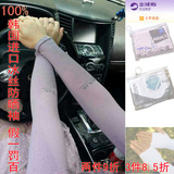韩国AQUA冰丝防晒袖套 男女薄长款夏季防紫外线遮阳开车户外手套
