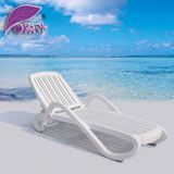 紫叶 躺椅 户外床 度假村休闲躺椅 泳池沙滩躺床 进口高档ABS塑料