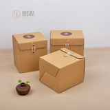 现货礼品包装盒|六角玻璃瓶两斤装包装盒 手工皂化妆品牛皮纸盒