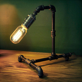 缤阳灯饰loft爱迪生工业复古风个性水管灯咖啡厅装饰创意精品台灯
