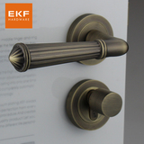 德国EKF门锁 欧式青古铜室内门锁卧室房门机械纯铜锁芯仿古门锁