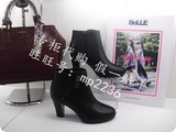 【Belle 百丽女鞋】正品代购 2015冬款 二棉加绒 短靴 3HXH2